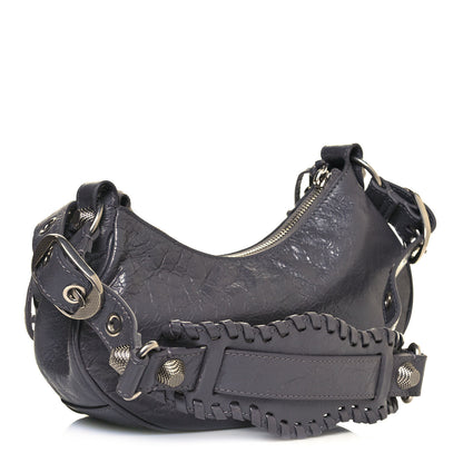 Balenciaga Agneau Arena Le Cagole Shoulder Bag XS Dark Grey 2 of 19