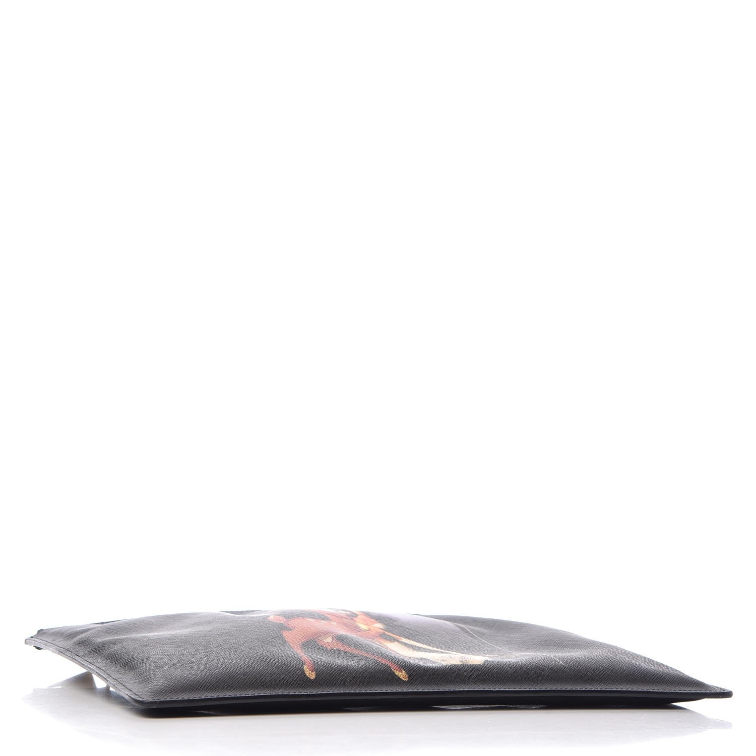 Givenchy Textured Coated Canvas Bambi Print Medium Cosmetic Pouch Black 4 of 10