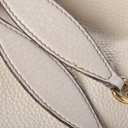 Gucci Pebbled Calfskin Medium Soho Chain Shoulder Bag Off White 11 of 16