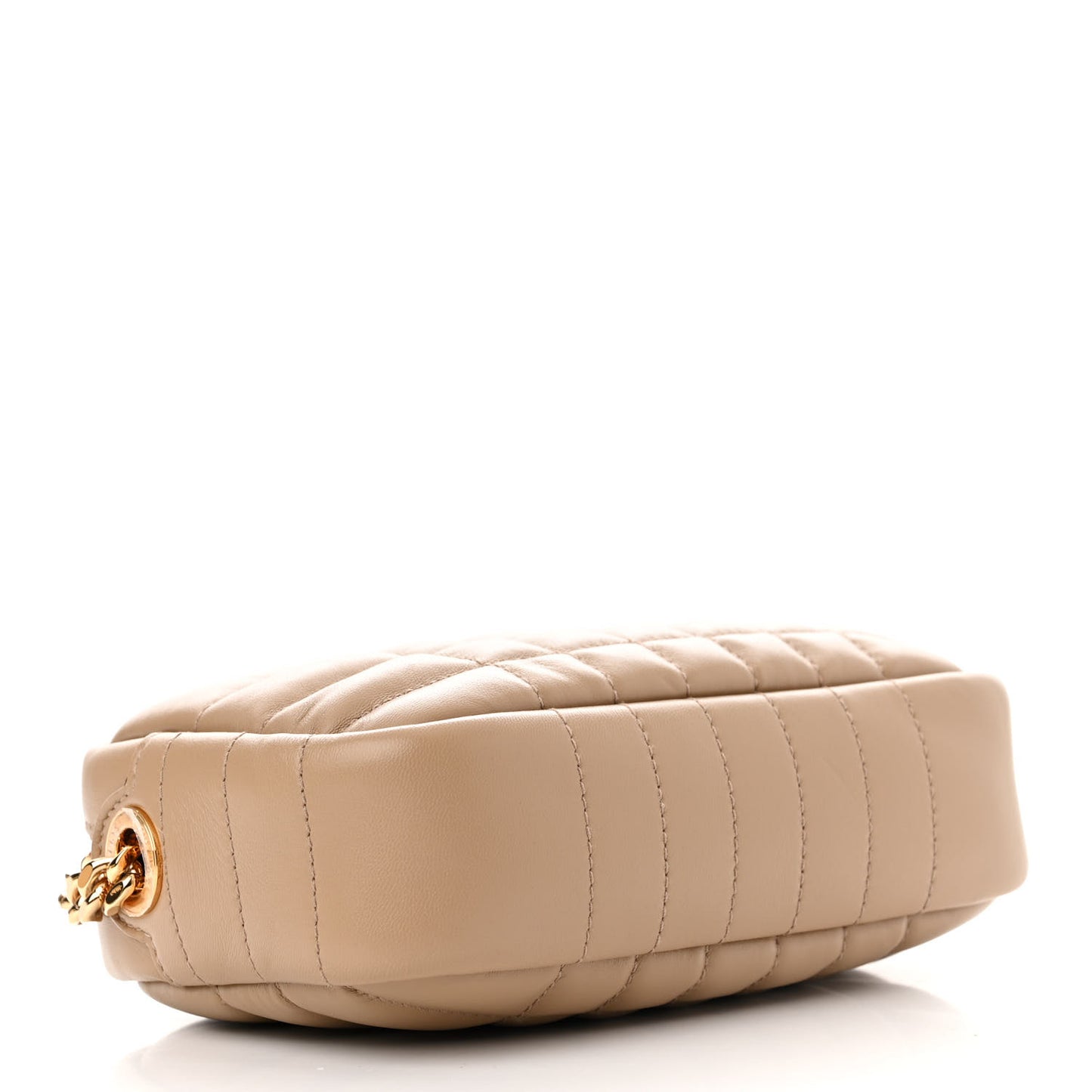 Lambskin Quilted Mini Lola Camera Bag Oat Beige