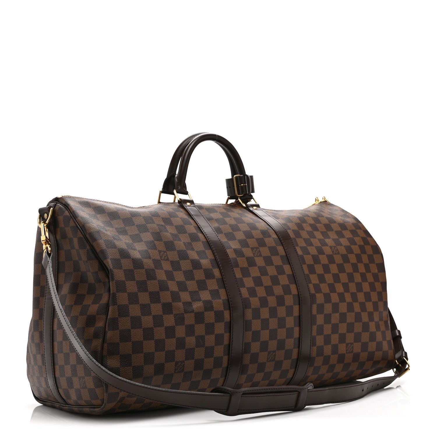 Louis Vuitton Damier Ebene Keepall Bandouliere 55 2 of 9