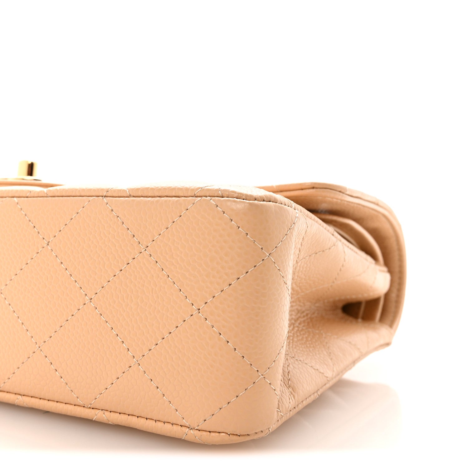 Chanel Caviar Quilted Medium Double Flap Beige 10 of 10