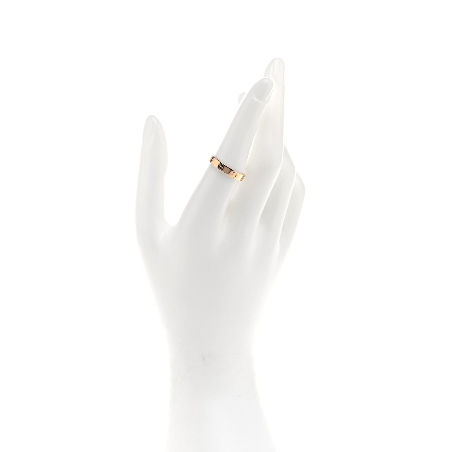 Cartier 18K Yellow Gold 3.5mm LOVE Wedding Band Ring 55 7.25 2 of 4