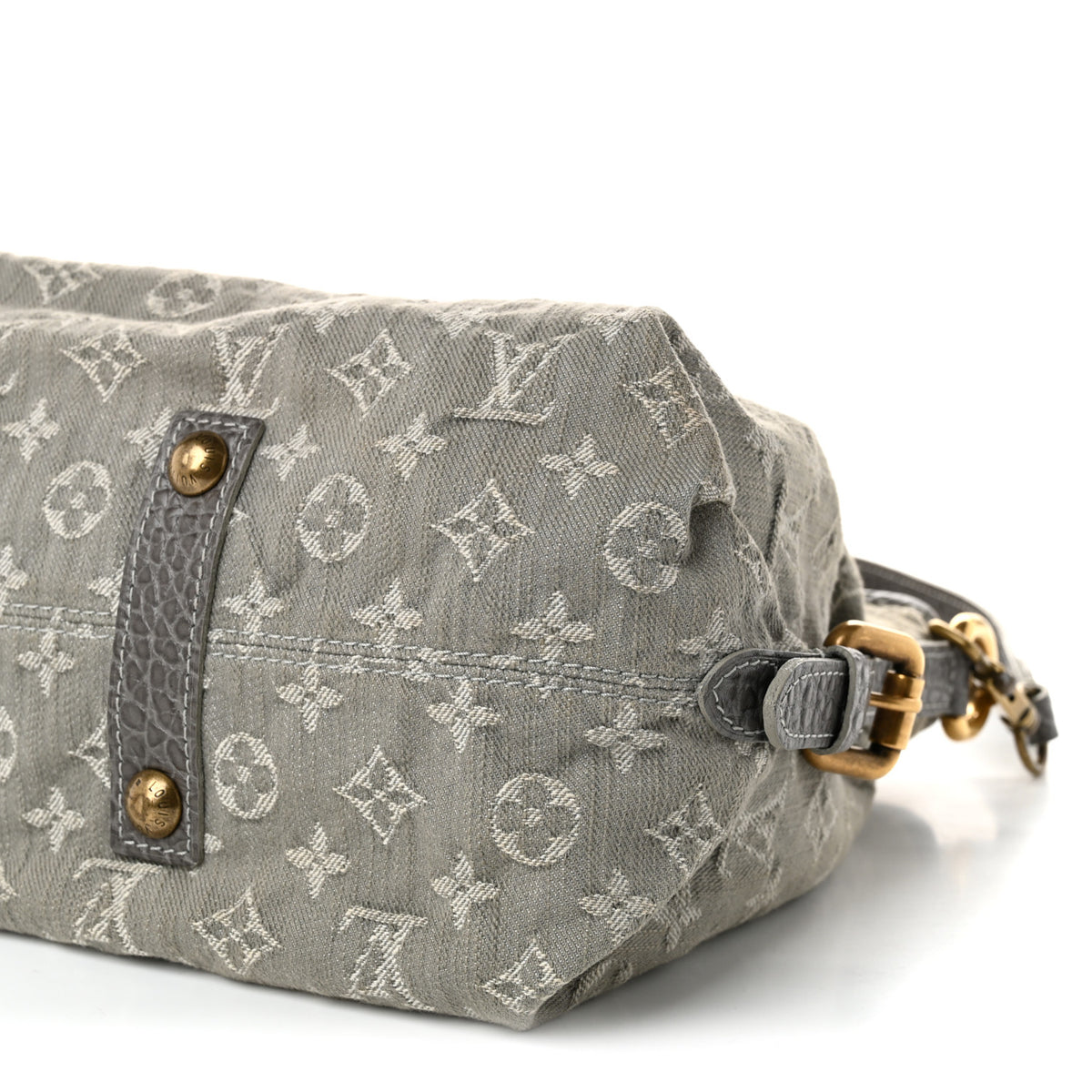 Louis Vuitton Denim Neo Cabby MM Grey 8 of 8