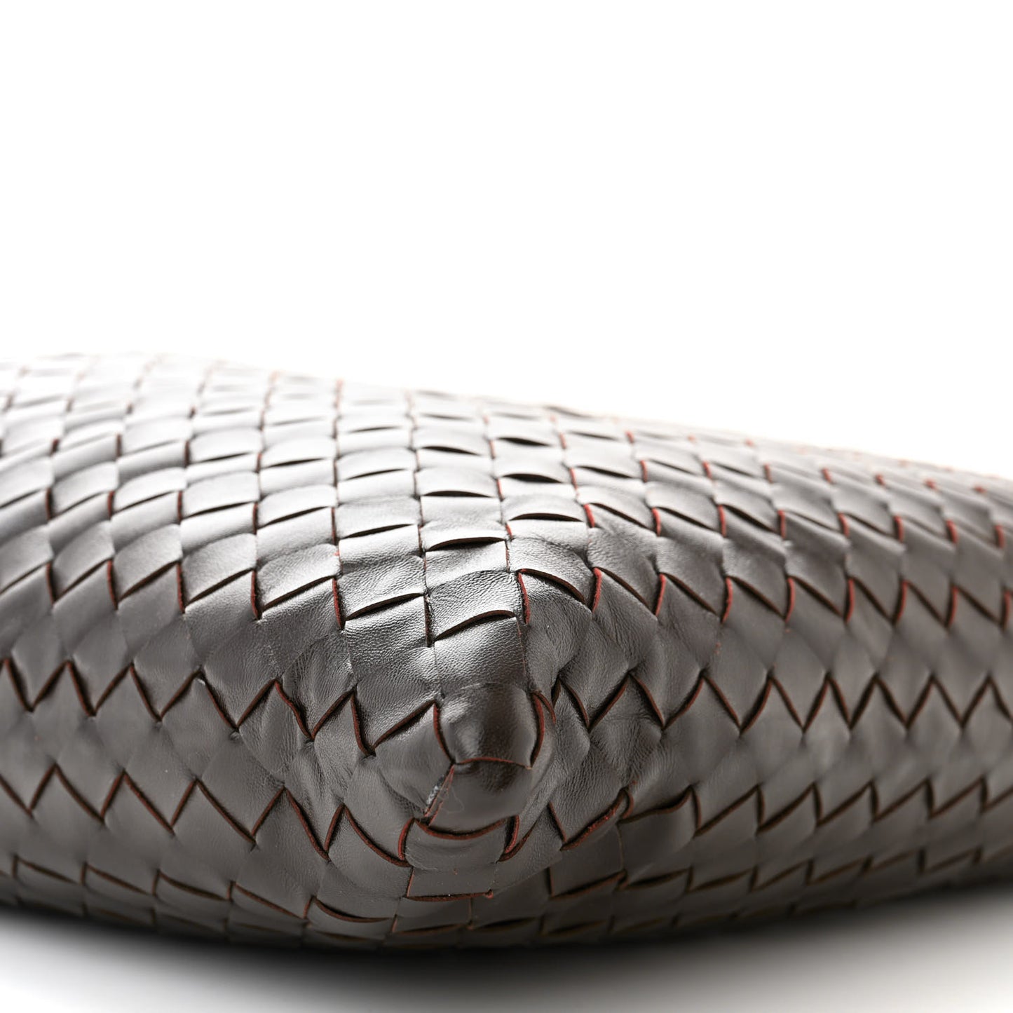 Calfskin Intrecciato Large Hop Ebano