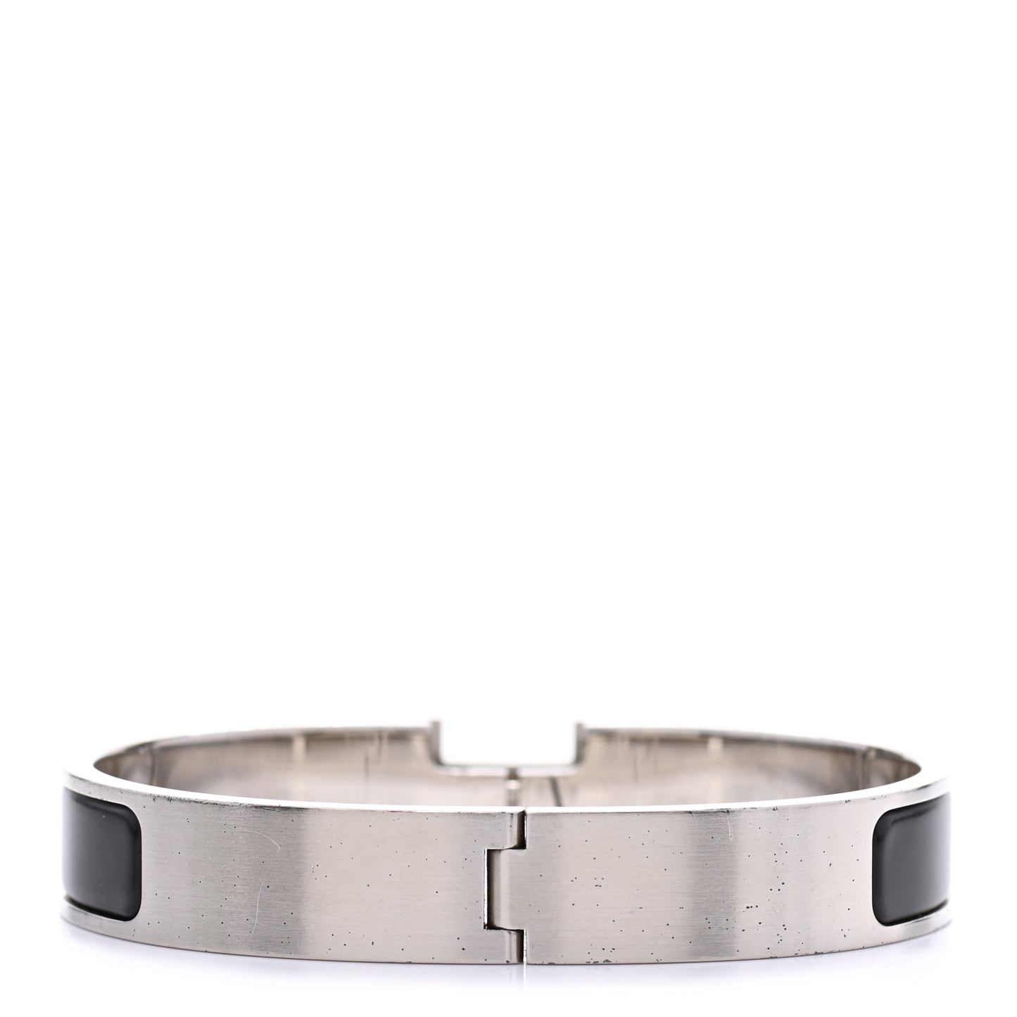Matte Enamel Narrow Clic Clac HH Bracelet GM Black