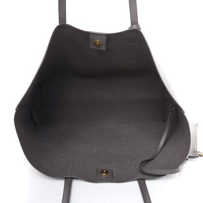 Saint Laurent Calfskin Large Shopping Tote Earth 6 of 12