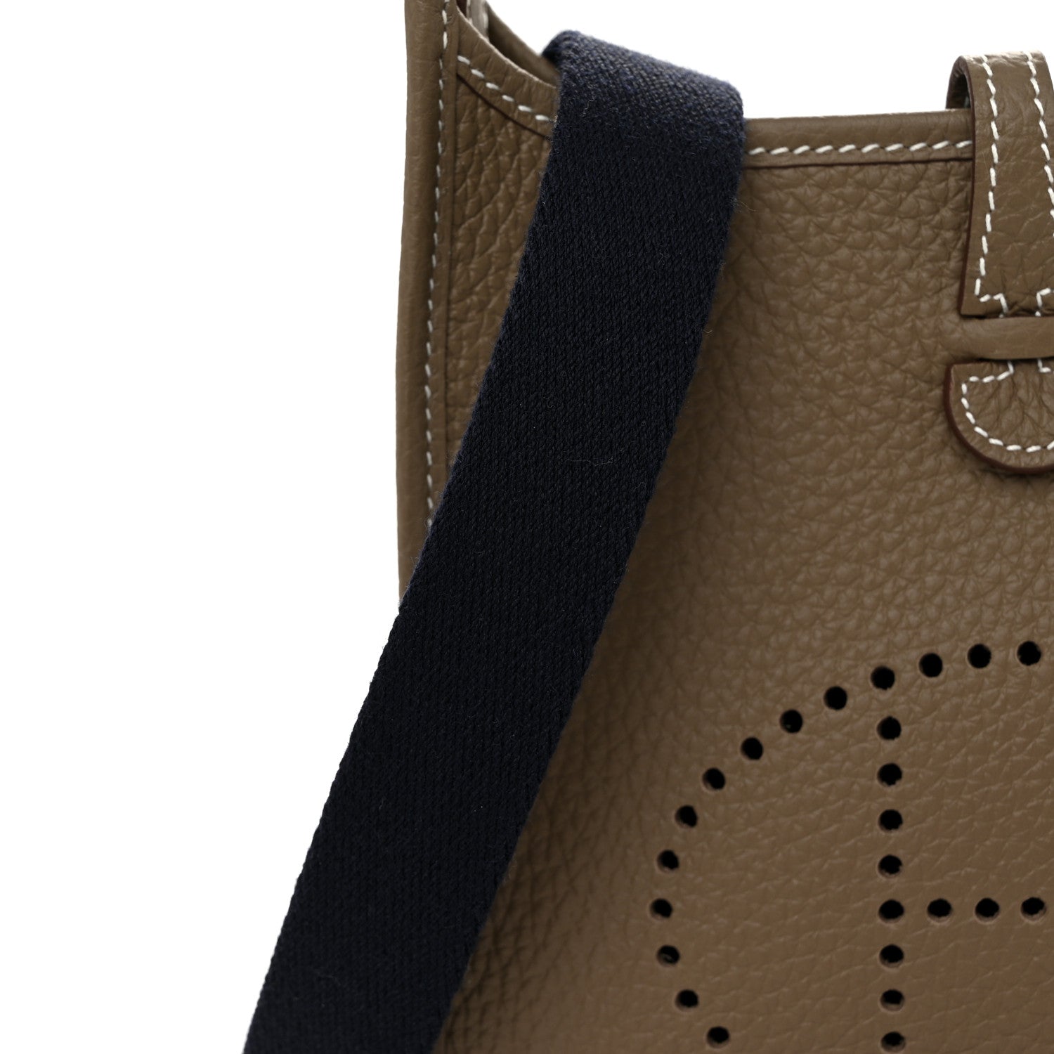 Hermes Taurillon Clemence Amazone Evelyne TPM Etoupe Bleu Indigo 11 of 12