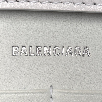 Balenciaga Shiny Box Calfskin Strass Hourglass Chain Bag White 6 of 14