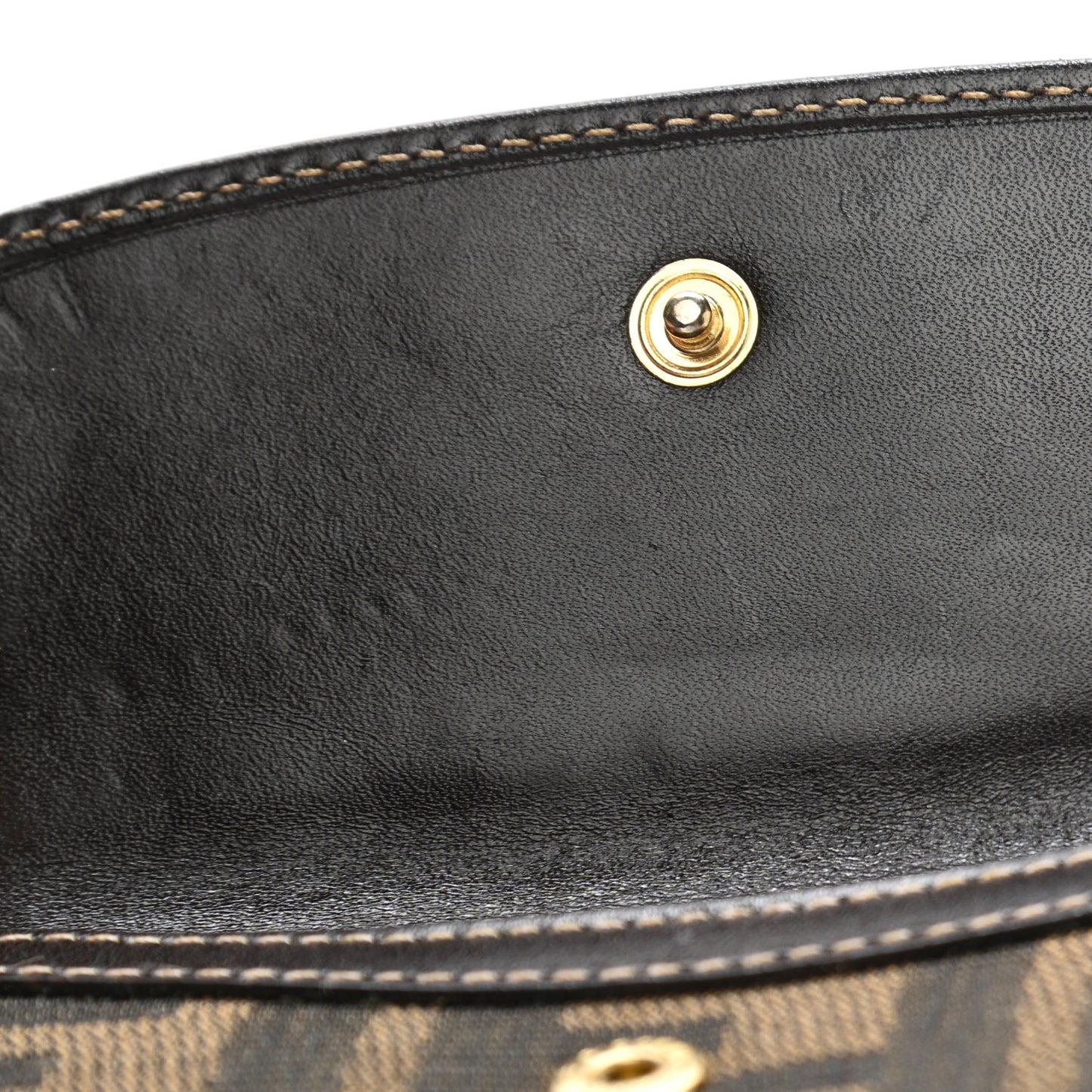 Zucca Calfskin Compact Wallet Tobacco