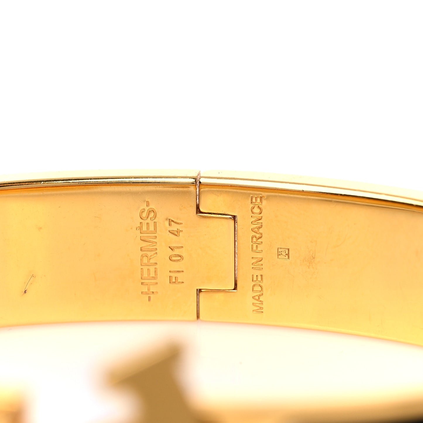 Enamel Narrow Clic Clac H Bracelet PM Black