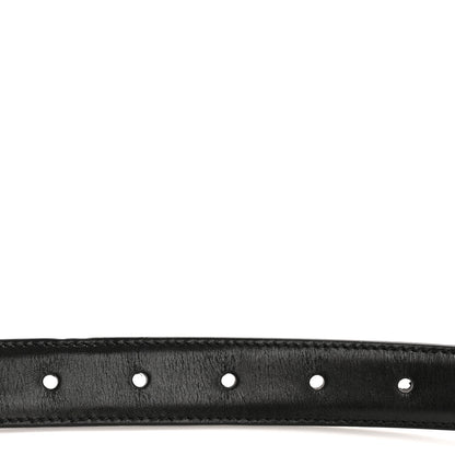 Celine Box Calfskin Medium 25mm Triomphe 75 30 Belt Black 3 of 9