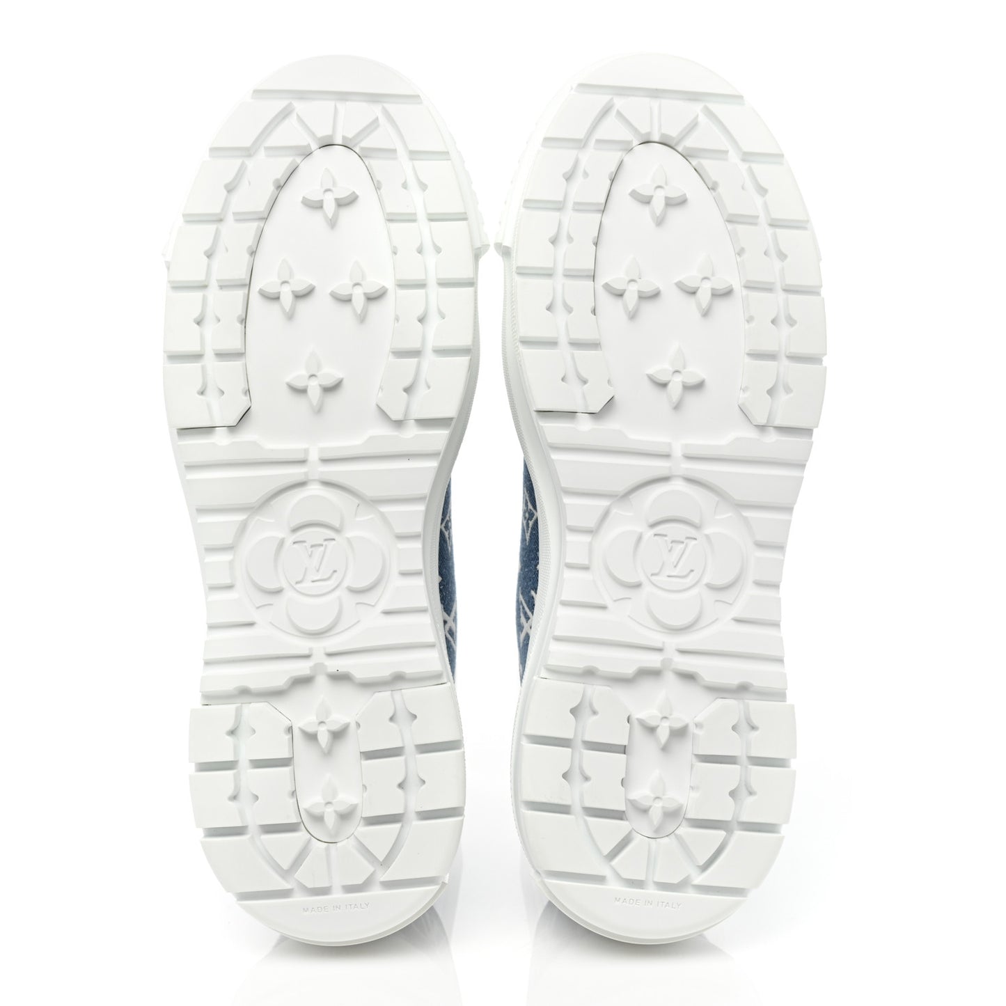 Denim Monogram Squad Sneakers 42 Marine