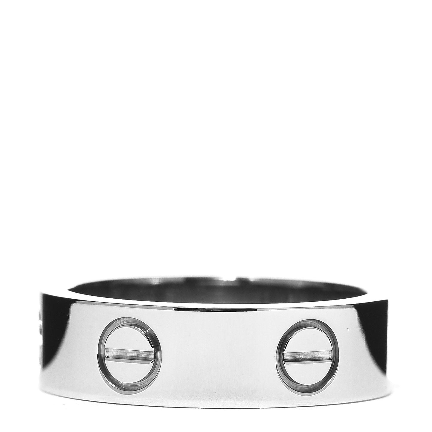 18K White Gold 5.5mm LOVE Ring 52 6