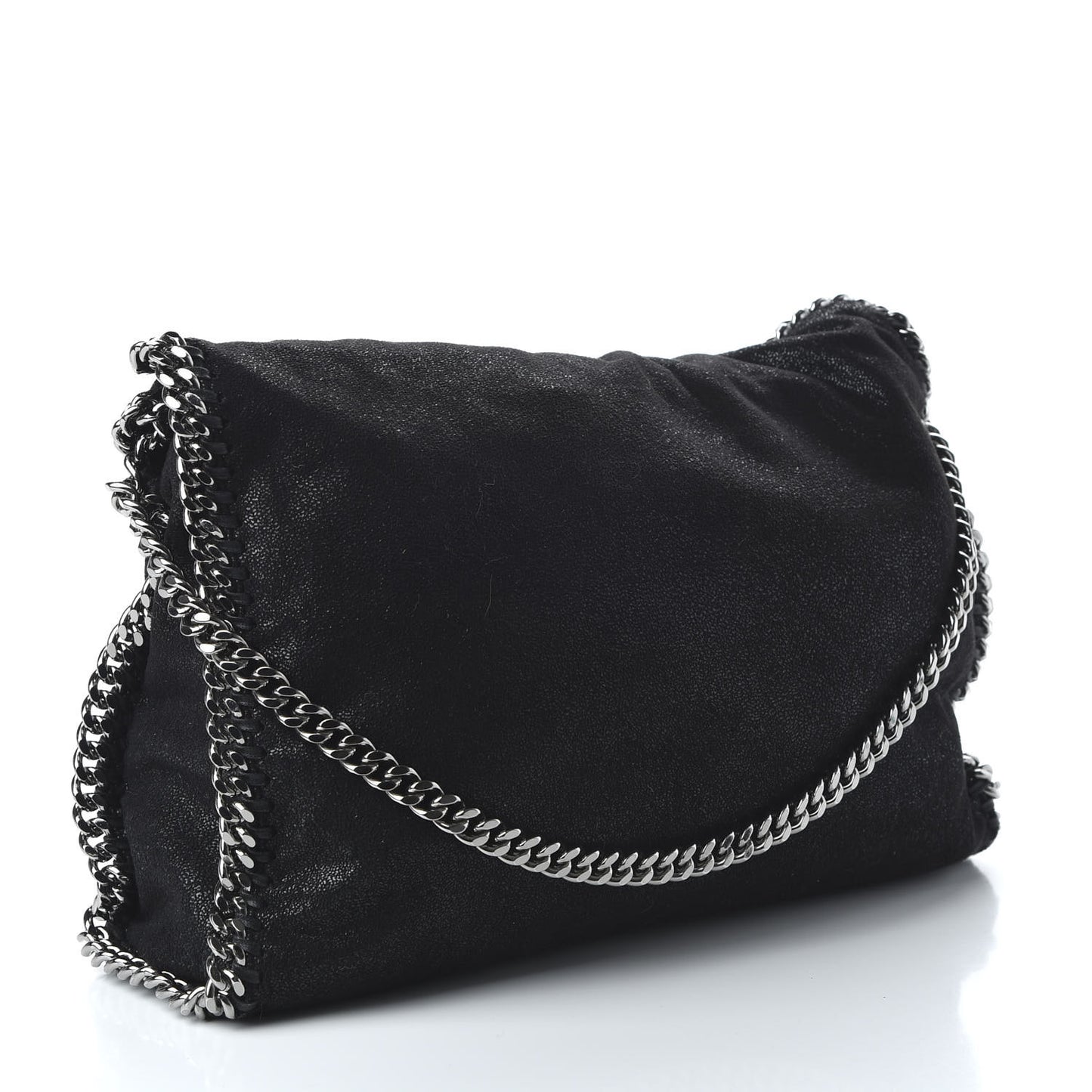 Shaggy Deer Falabella Fold Over Tote Black