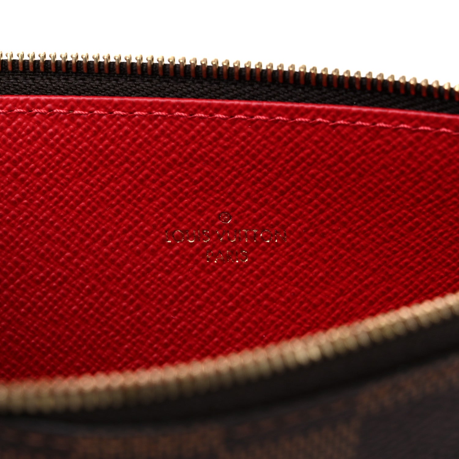 Louis Vuitton Damier Ebene Felicie Chain Wallet Zippered Insert 6 of 6