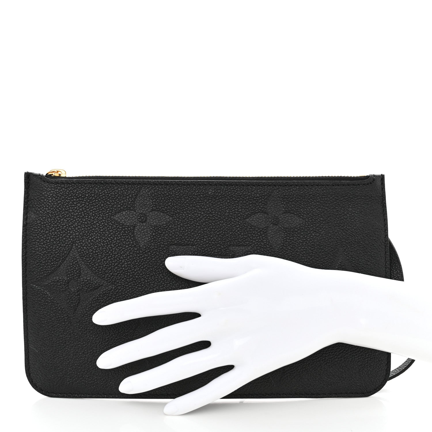 Louis Vuitton Empreinte Monogram Giant Neverfull MM Pochette Black 2 of 6