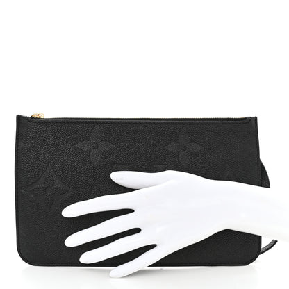 Louis Vuitton Empreinte Monogram Giant Neverfull MM Pochette Black 2 of 8