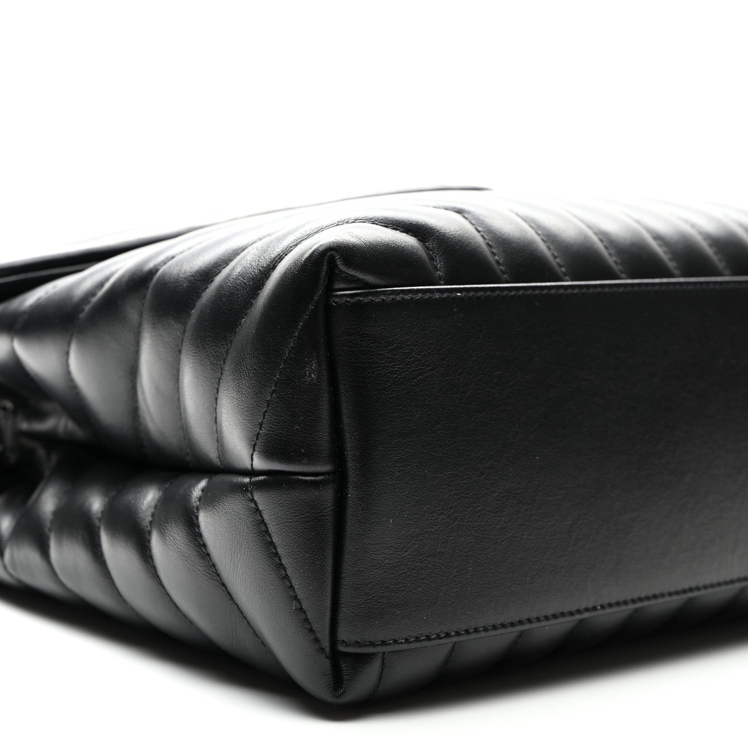 Saint Laurent Calfskin Y Quilted Monogram Medium Loulou Chain Satchel Black 8 of 9