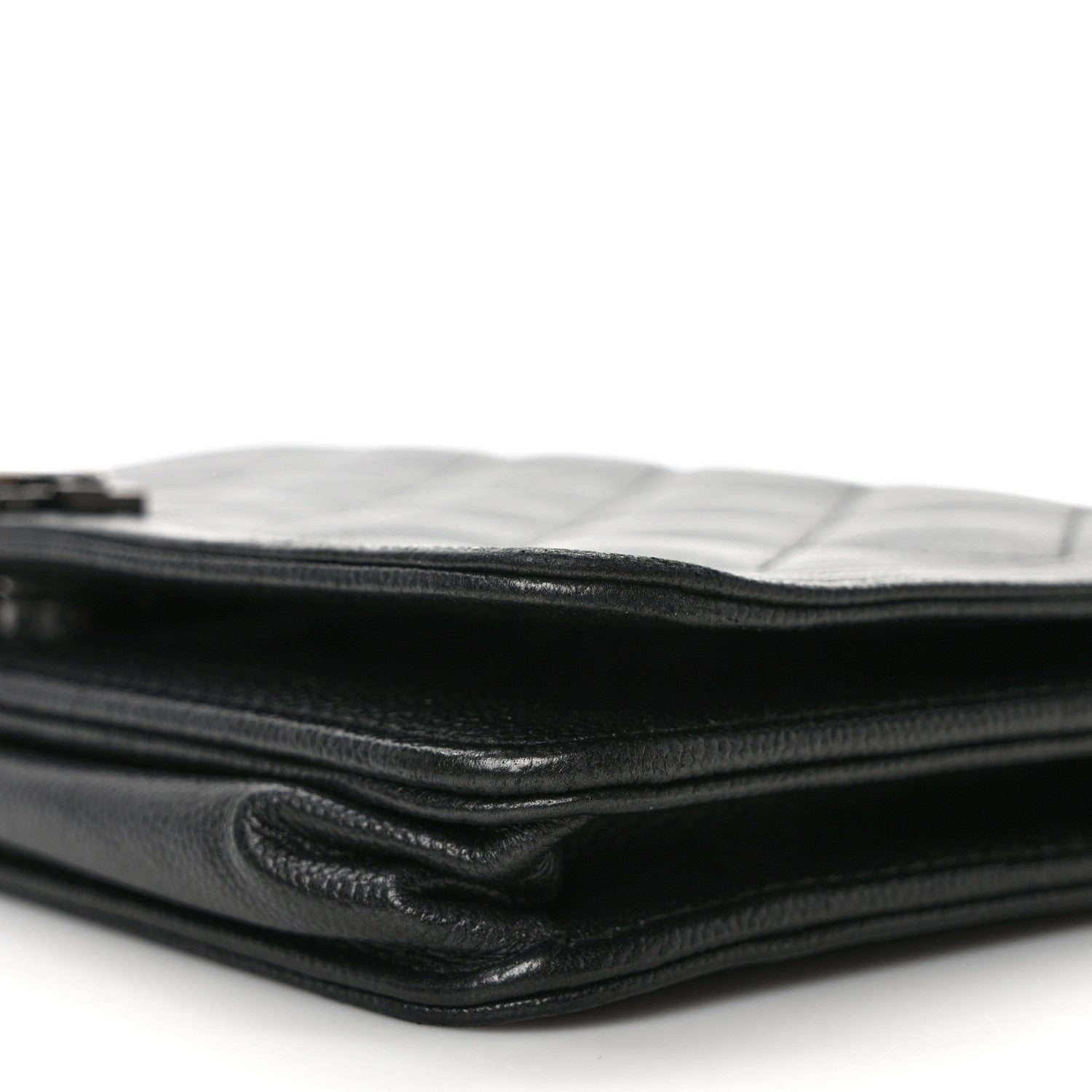 Chanel Caviar Quilted Boy Wallet On Chain WOC So Black 10 of 13
