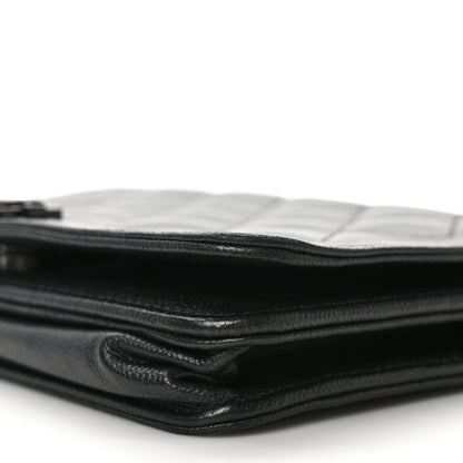 Chanel Caviar Quilted Boy Wallet On Chain WOC So Black 10 of 13