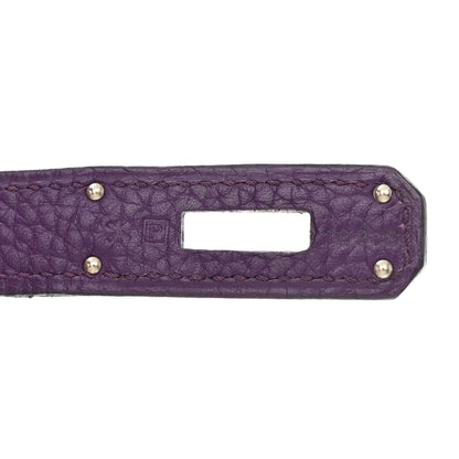 Hermes Taurillon Clemence Kelly Retourne 32 Ultraviolet 7 of 19