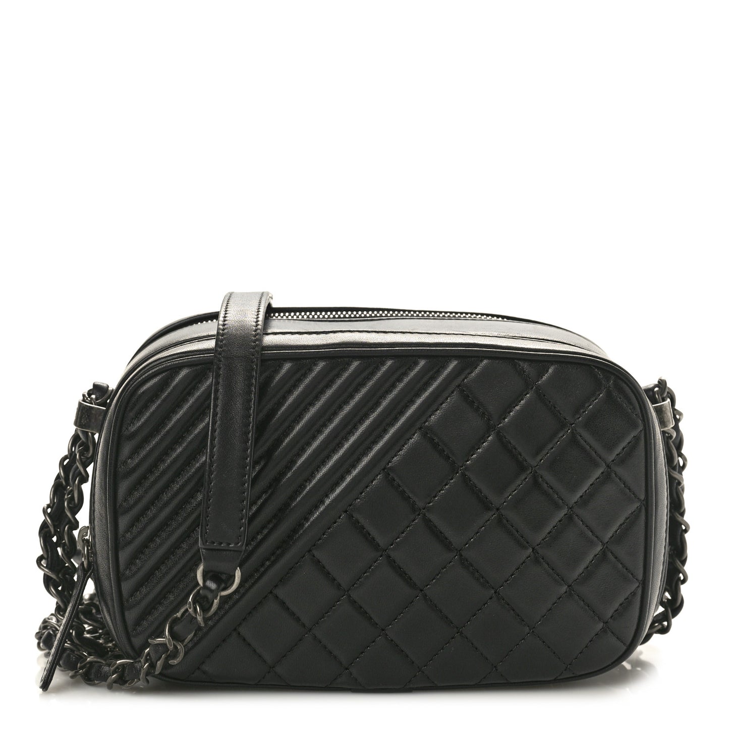 Lambskin Small Coco Boy Camera Case Black