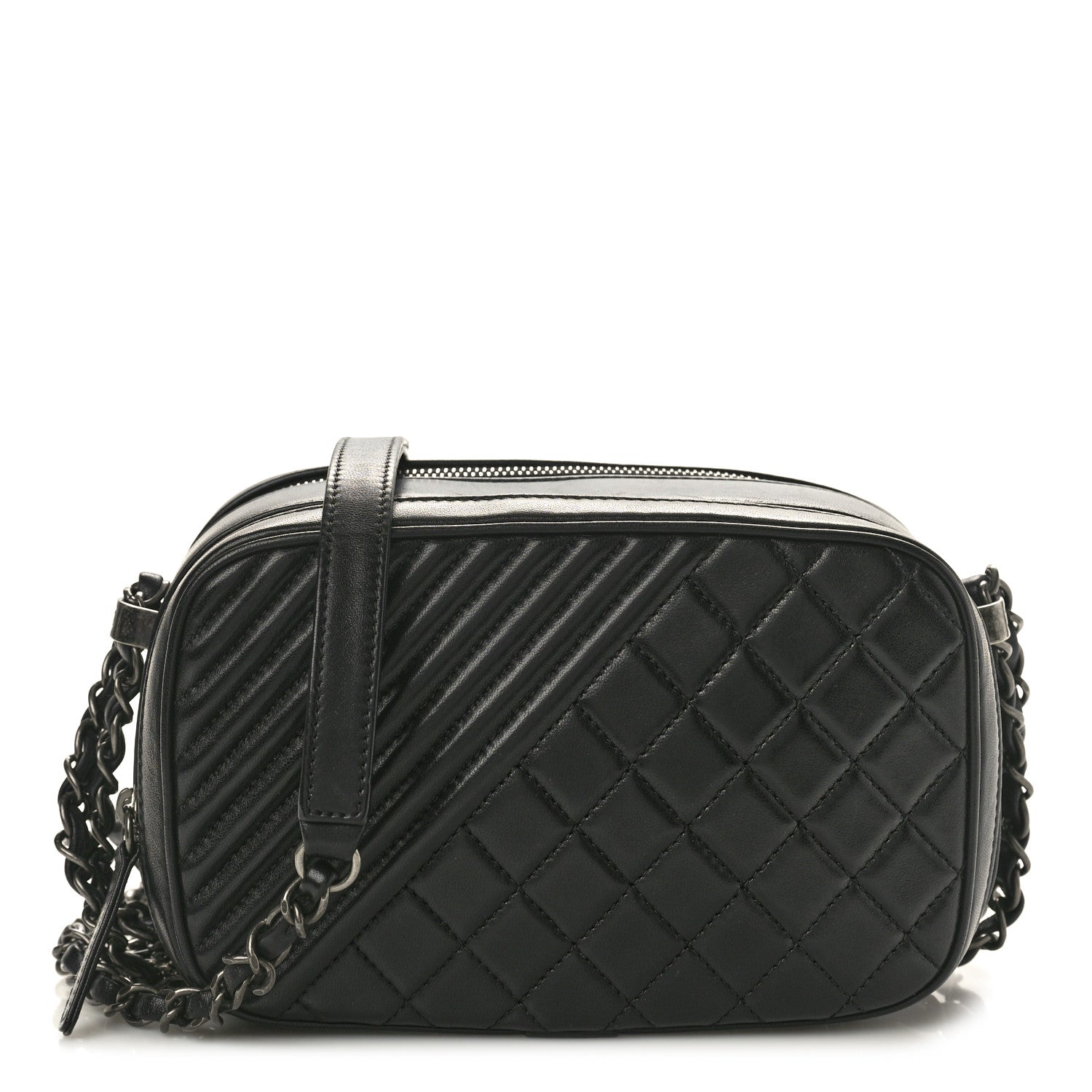 Chanel Lambskin Small Coco Boy Camera Case Black 1 of 11