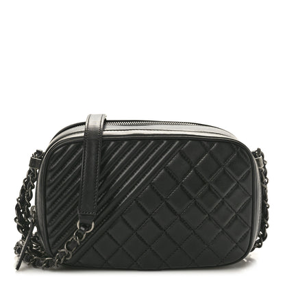 Chanel Lambskin Small Coco Boy Camera Case Black 1 of 11