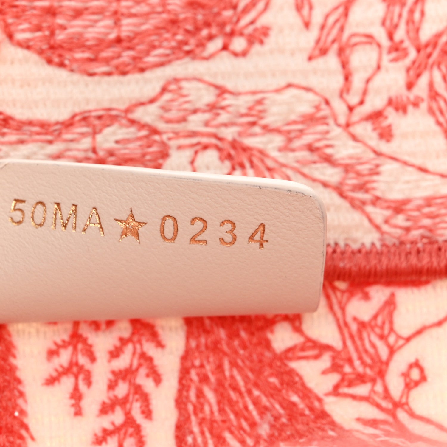 Christian Dior Canvas Embroidered Medium Toile de Jouy Soleil Book Tote Coral 7 of 11