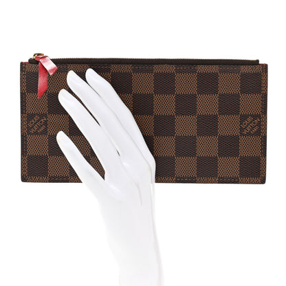 Louis Vuitton Damier Ebene Felicie Chain Wallet Zippered Insert 2 of 7