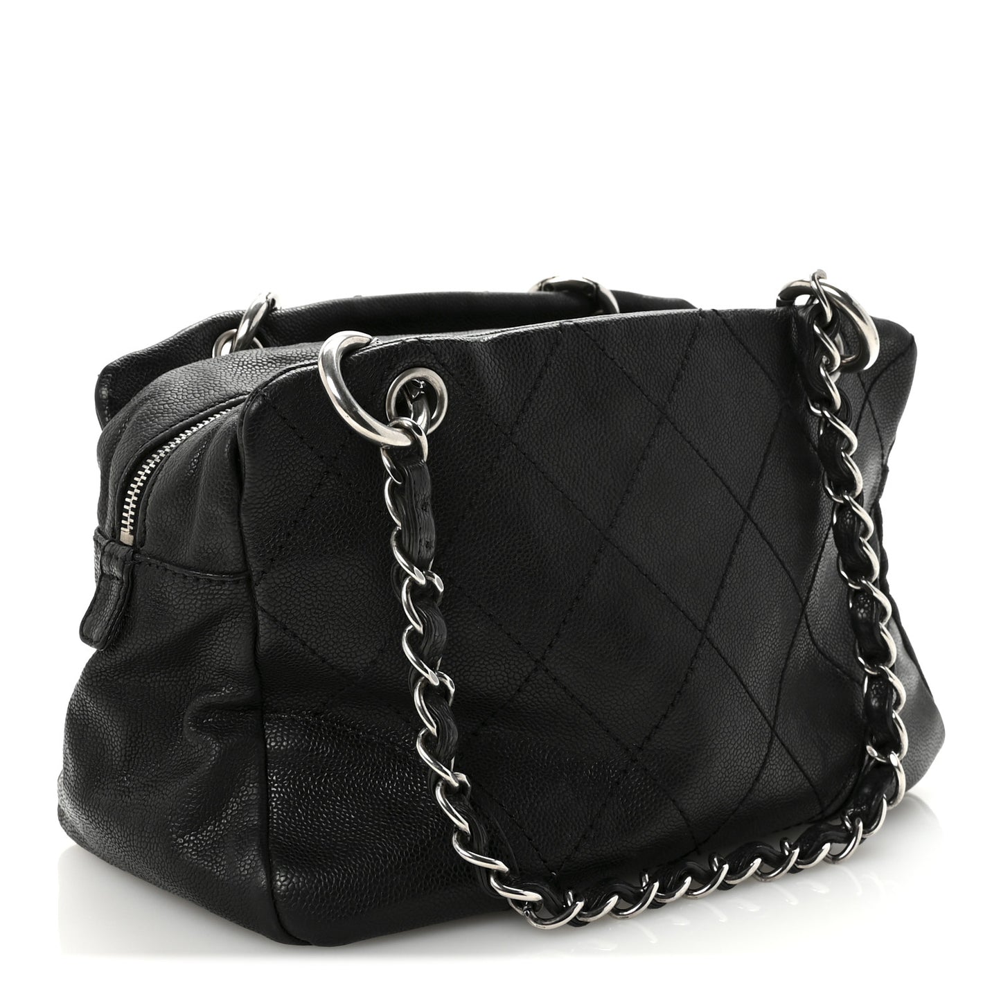 Distressed Caviar Outdoor Ligne Tote Black