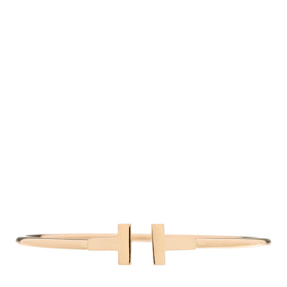 Tiffany 18K Rose Gold T Wire Bracelet 1 of 4