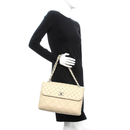 Chanel Calfskin Quilted In the Business Flap Bag Beige Clair 2 of 9
