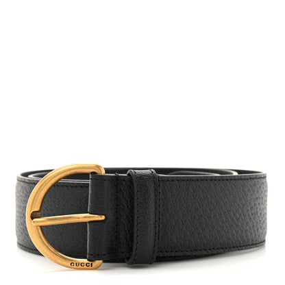 Gucci Textured Dollar Calfskin 40mm Belt 85 34 Black 1 of 4