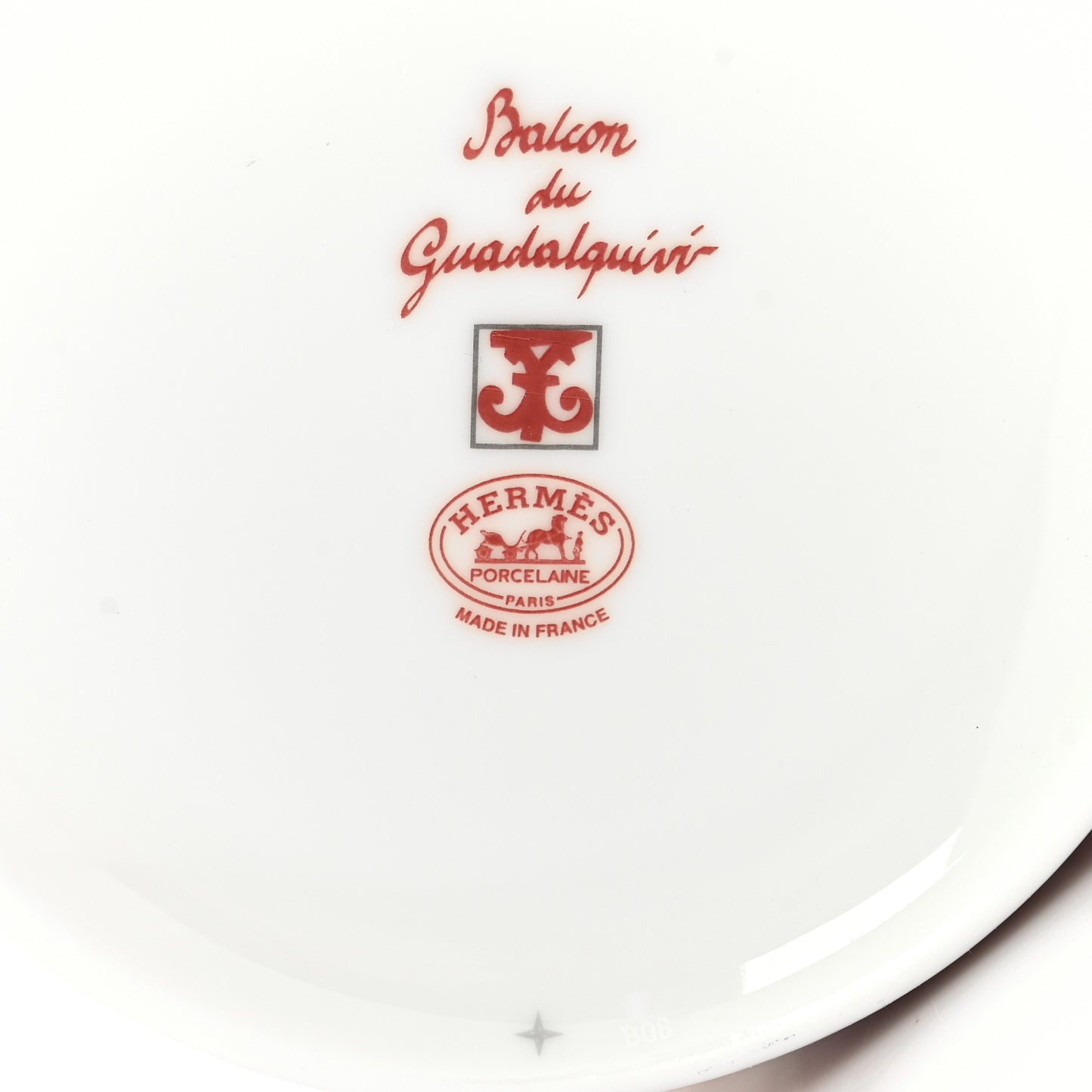 Porcelain Balcon du Guadalquivir Tea Cup and Saucer Set of 2