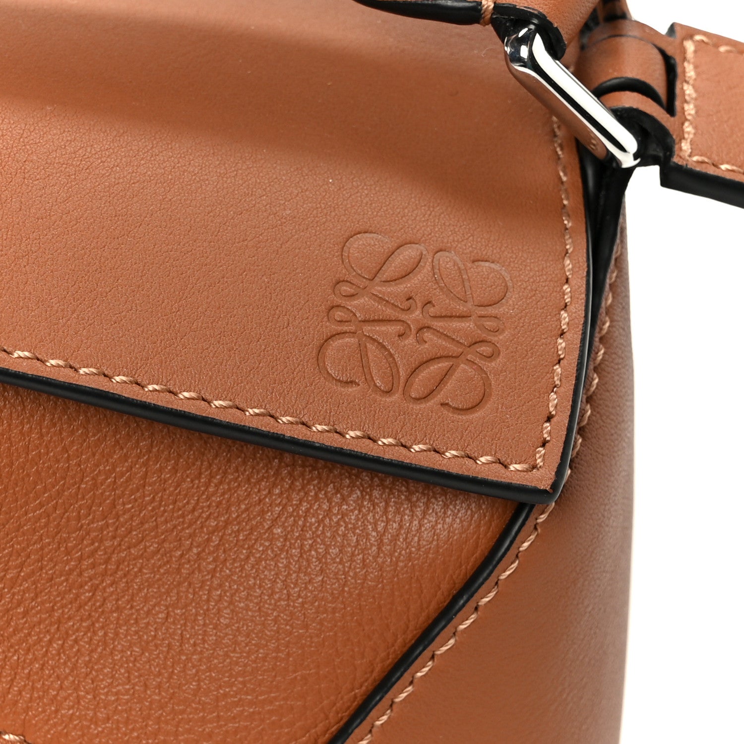 Loewe Calfskin Mini Puzzle Bag Tan 1866101 – FASHIONPHILE