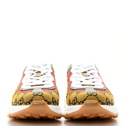 Gucci Monogram Multicolor Demetra Womens Rhyton Sneakers 38 Yellow Blue Great White Tabasco 2 of 11