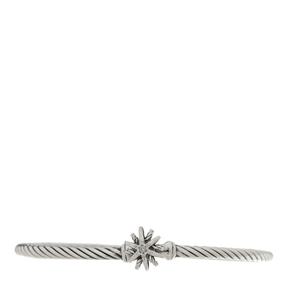 David Yurman Sterling Silver Diamond Starburst Bracelet 1 of 3