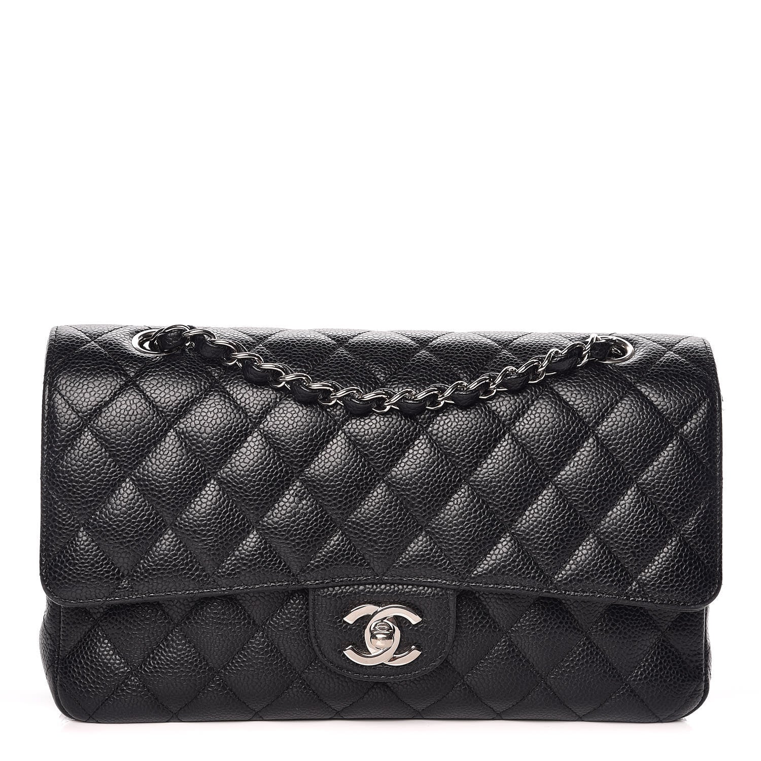 Chanel Caviar Quilted Medium Double Flap Black 1 of 13