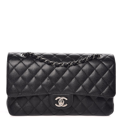 Chanel Caviar Quilted Medium Double Flap Black 1 of 13