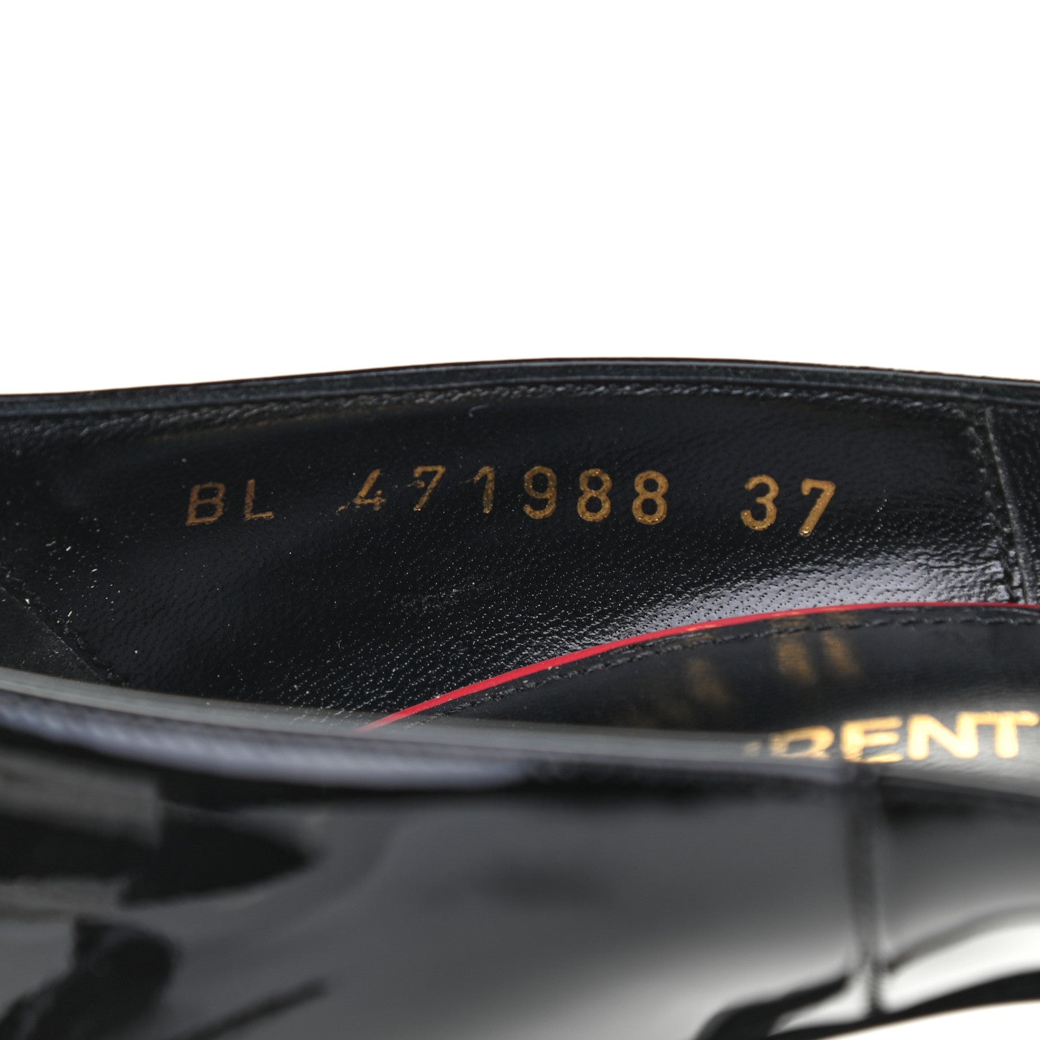 Saint Laurent Patent Calfskin Zoe 105 Pumps 37 Black 8 of 10