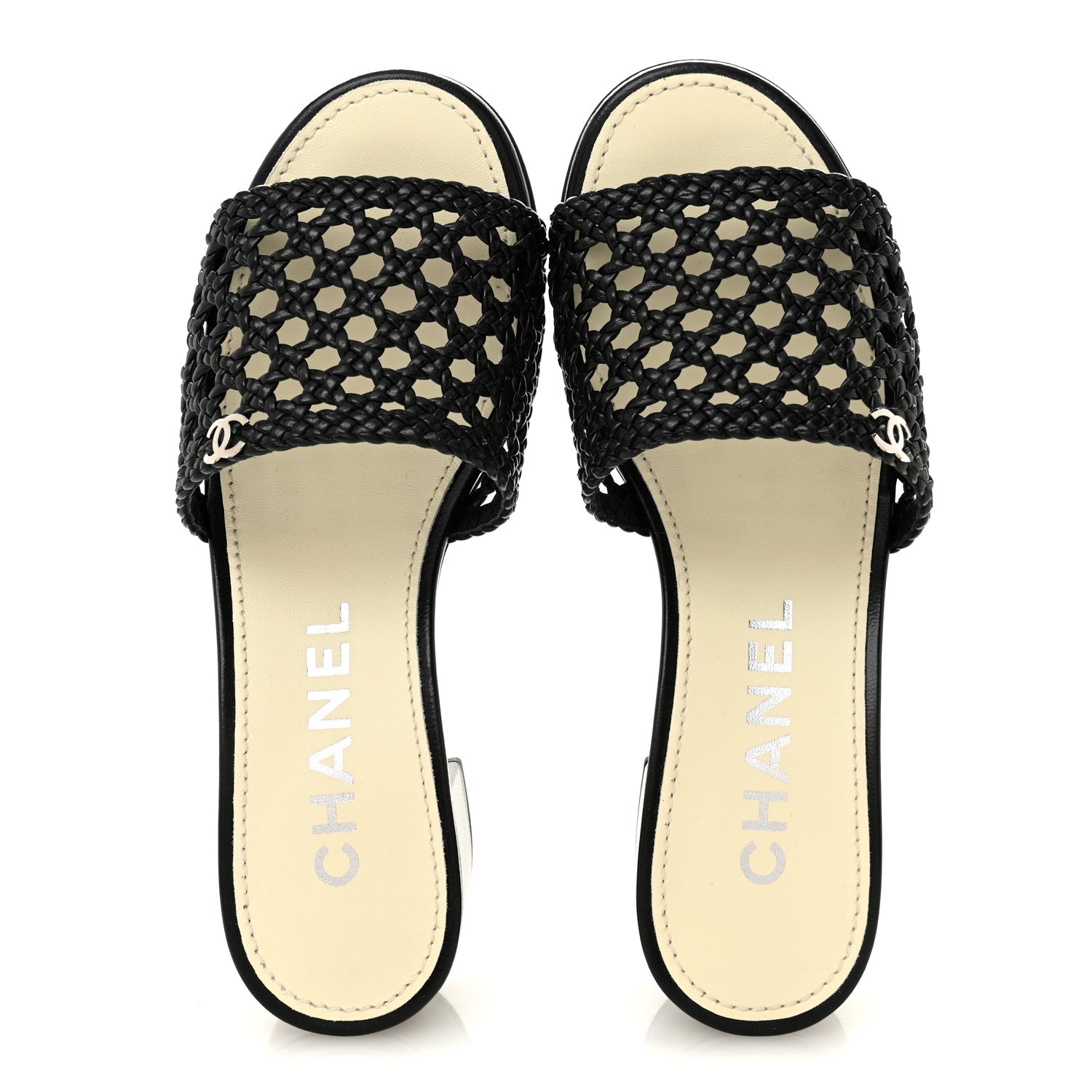 Chanel Goatskin Braided Mules 35 Black 2 of 8