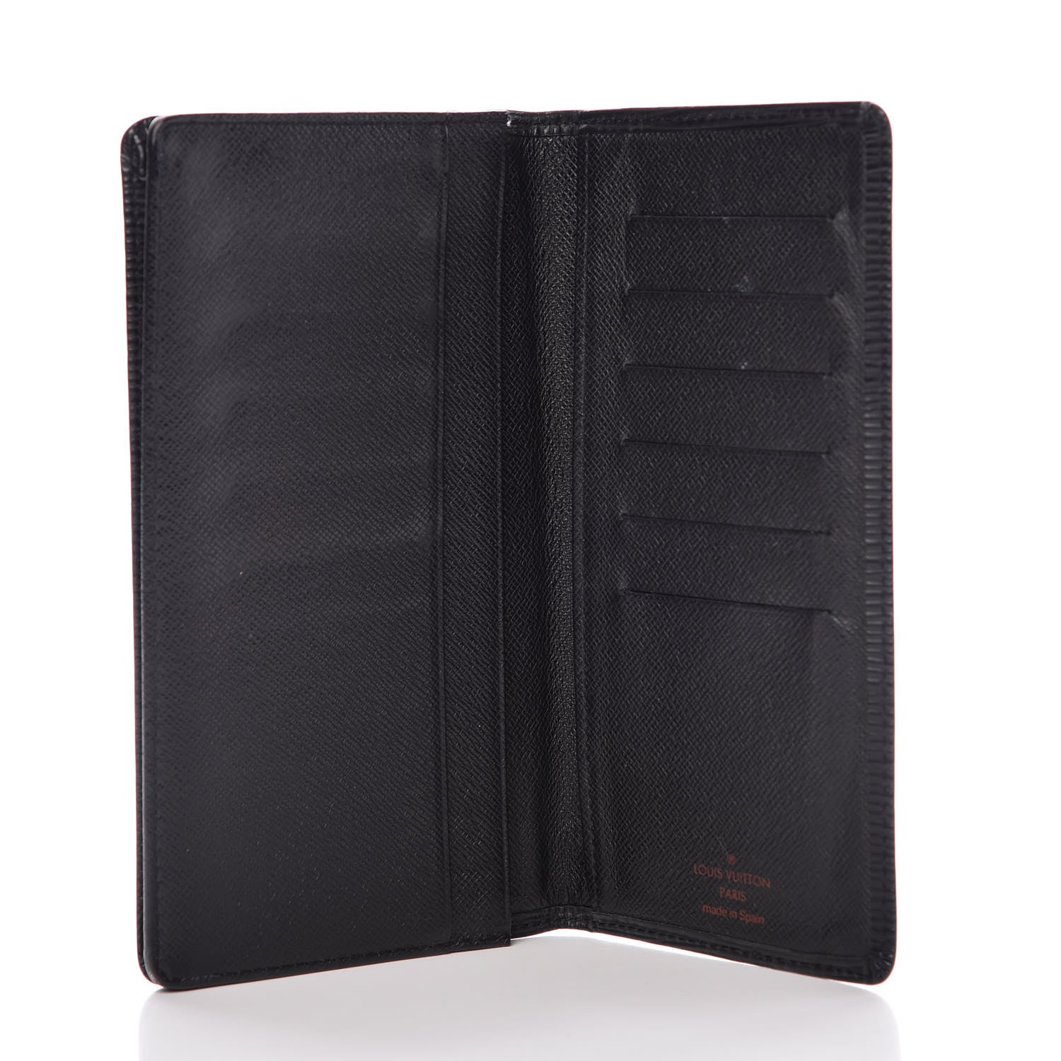 Louis Vuitton Epi Porte Valeurs Checkbook Wallet Black 5 of 14