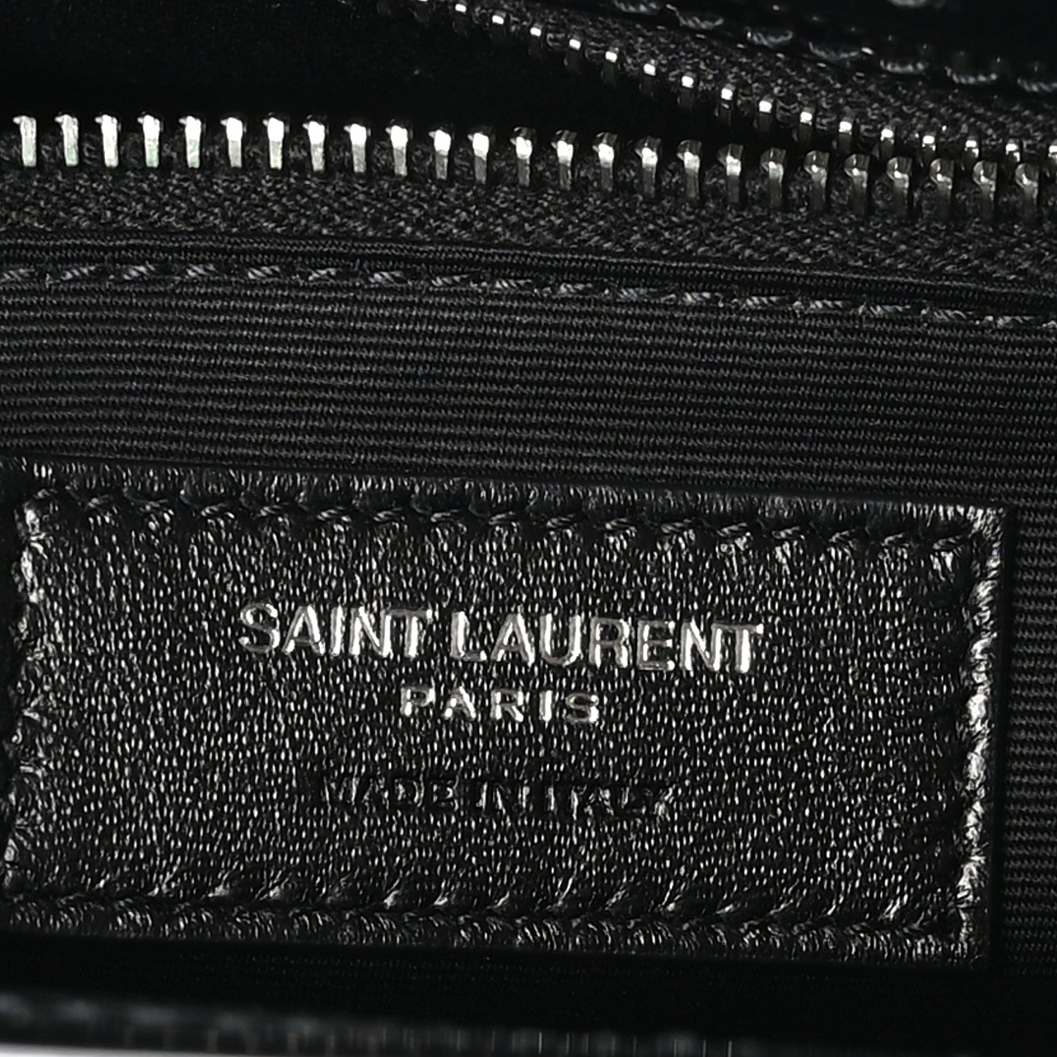 Saint Laurent Patent Calfskin Suzanne Shopping Tote Black 9 of 17