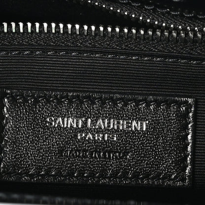 Saint Laurent Patent Calfskin Suzanne Shopping Tote Black 9 of 17