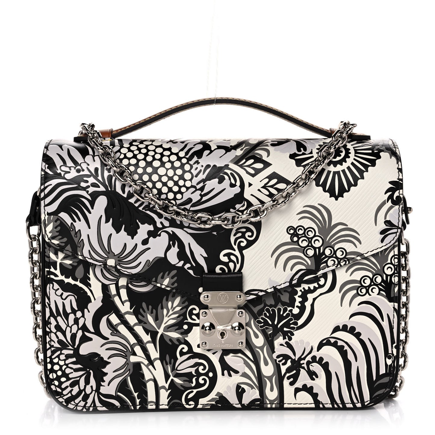Epi Monogram Floral Pochette Metis Black White