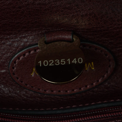 Mulberry Natural Leather Small Bayswater Oxblood 10 of 12