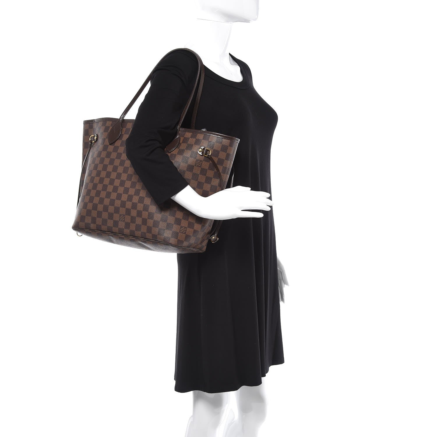 Louis Vuitton Damier Ebene Neverfull MM 2 of 10