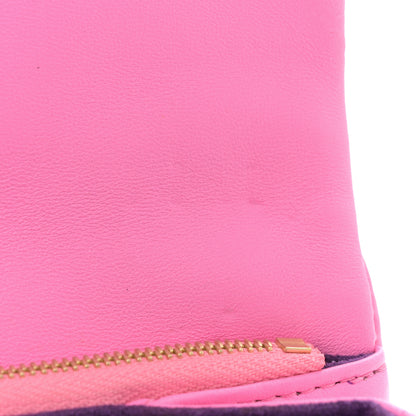 Louis Vuitton Lambskin Embossed Monogram Vuittamins Pochette Coussin Rose Violet 11 of 12